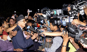 Press with Girija Prasad koirala